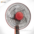 Красный дешевый мощный ветряной вентилятор 16 дюймов бесшумные пластиковые лопастные вентиляторы для дома с таймером и дистанционным управлением